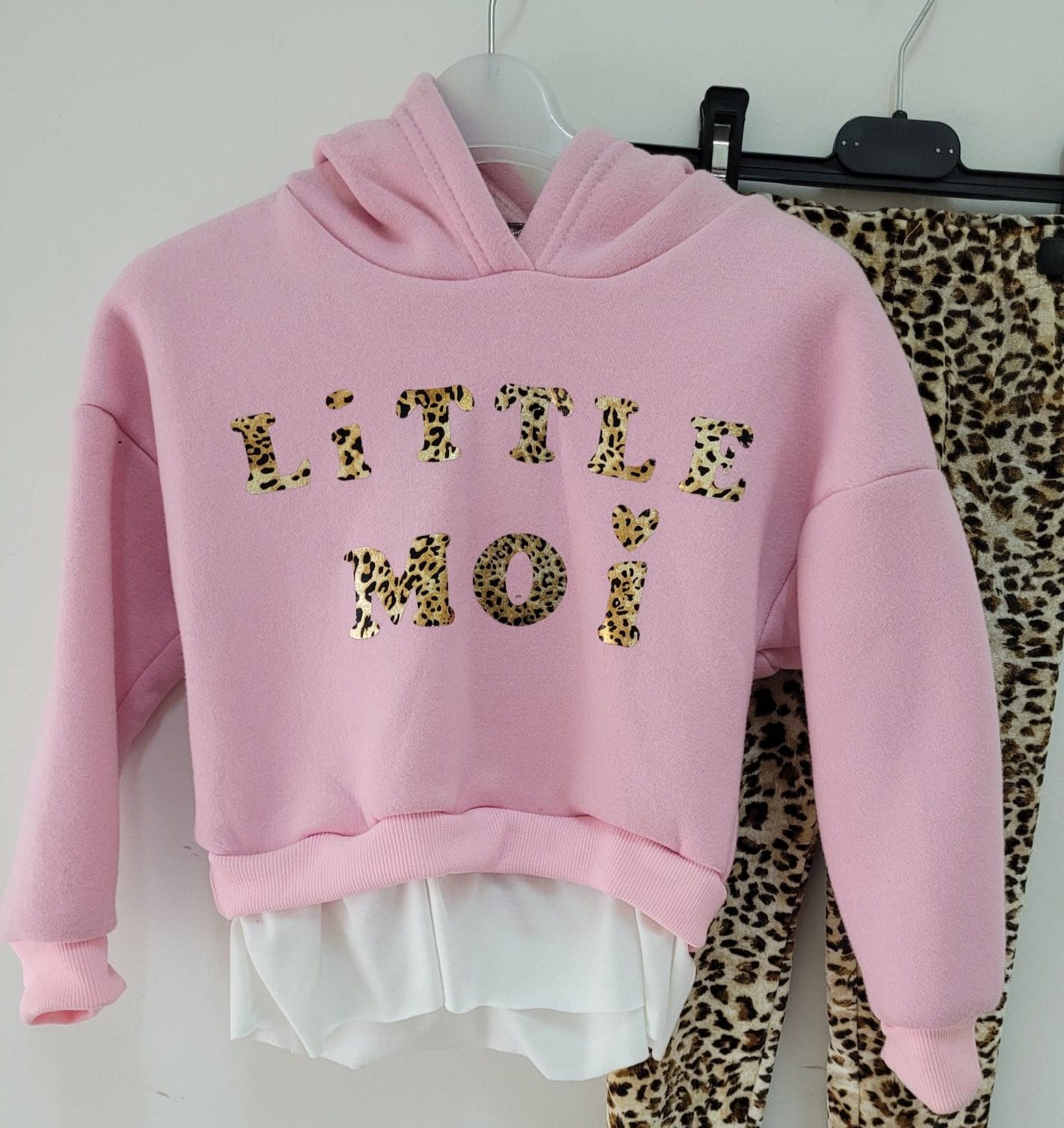 Hoodie/blouse with a little leopard (Mini maatjes)